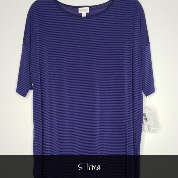 LuLaRoe Irma Tunic Small Striped NEW - Picture 1 of 1